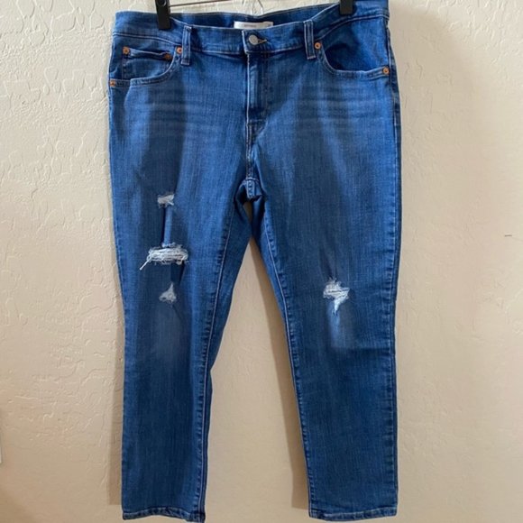Levi’s boyfriend crop size 31 runs large 36 Waist - Picture 1 of 11
